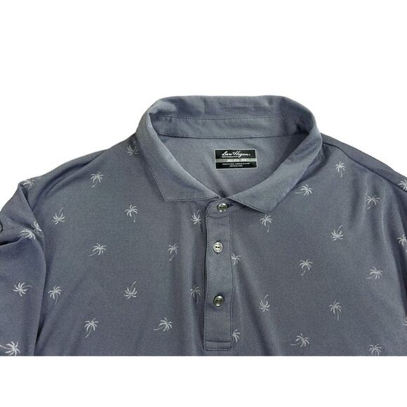Men's Ben Hogan Performance Golf Polo Shirt Sz 3XL Blue Palm Tree Print Athletic - Picture 5 of 8
